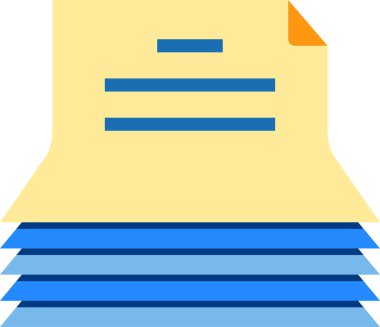 Belge dosyaları vektör illüstrasyonu 