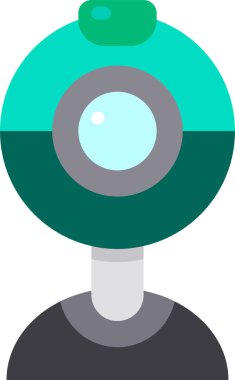 webcam simgesi, vektör illüstrasyonu