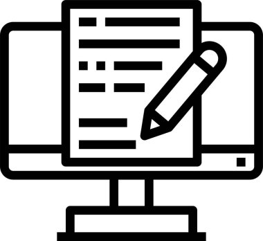 Bilgisayar veri depolamasının vektör illüstrasyon simgesi