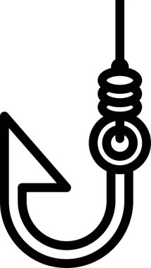 Kanca simgesinin vektör illüstrasyonu