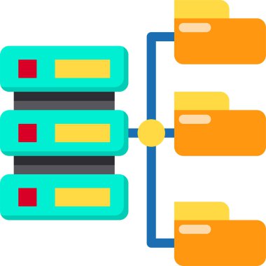 sunucu minimalist vektör simgesi