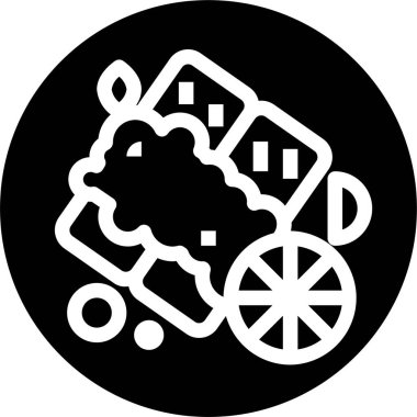 Bifteğin minimalist vektör simgesi