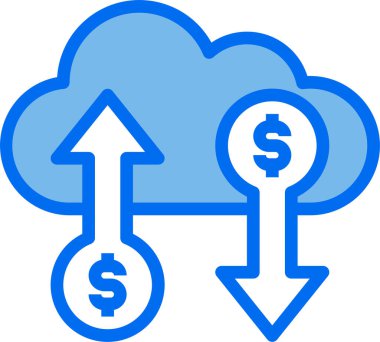 finansal bankacılık vektör simgesi