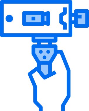 Basit kamera simgesi, vektör illüstrasyonu