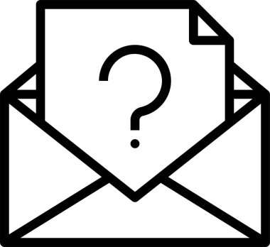 e- posta simgesi vektör illüstrasyonu 