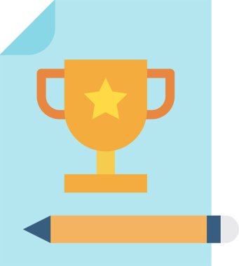 Kazanan ödül vektör illüstrasyonu 