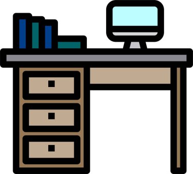 ofis çalışma tablosu çizimi