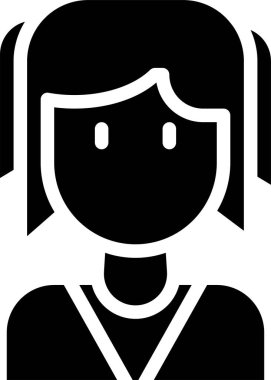 Mutlu ve çekici bir kadın avatar