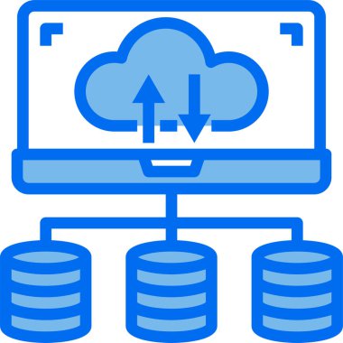 sunucu minimalist vektör simgesi