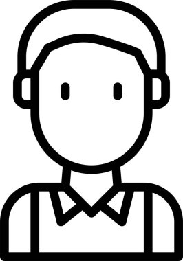 erkek avatar kişi tasarımı, vektör illüstrasyonu  