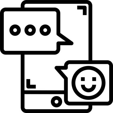 akıllı telefon simgesi vektör illüstrasyonu