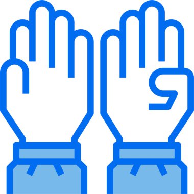 Tıbbi eldivenler, vektör illüstrasyonu