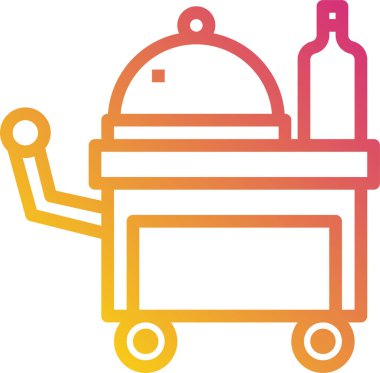 servis minimalist vektör simgesi