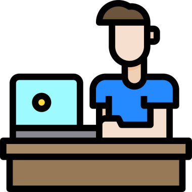 Web siteleri için insan avatar şablonu, vektör illüstrasyonu