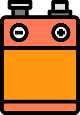 pil minimalist vektör simgesi