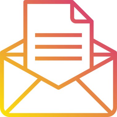 e- posta simgesi vektör illüstrasyonu 