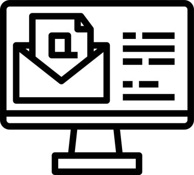 e- posta simgesi vektör illüstrasyonu 