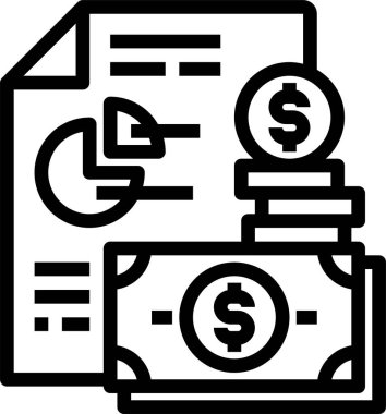 Basit iş grafiği simgesi, vektör illüstrasyonu