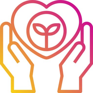 Ekoloji minimalist vektör simgesi