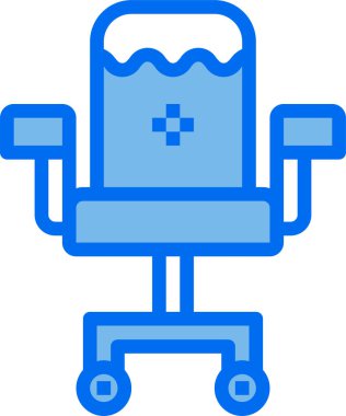 Sandalyenin vektör simgesi. biçim, beyaz arkaplanda düz bir semboldür