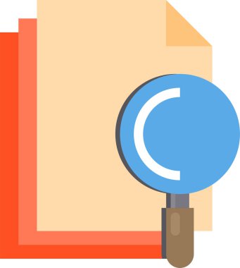 belge simgesi, vektör çizimi 