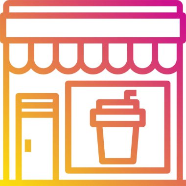 Alışveriş kavramının minimalist vektör simgesi 