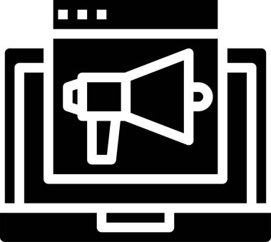 Dijital içeriğin minimalist vektör simgesi 