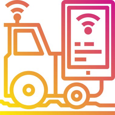 Kablosuz bağlantının basit simgesi, vektör illüstrasyonu