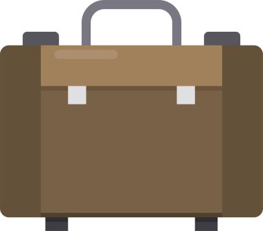 Çanta, evrak çantası ikonu vektör illüstrasyonu 