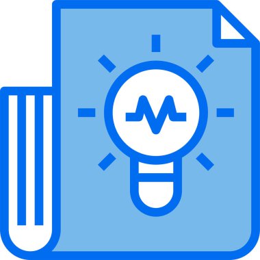 Basit modern fikir simgesi, vektör illüstrasyonu