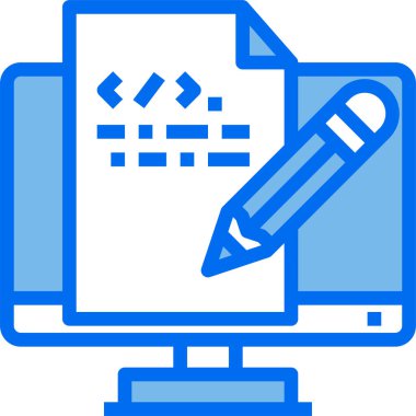 Programlama kavramının asgari vektör simgesi 