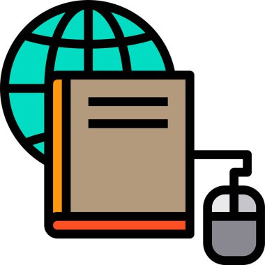 kitap simgesi vektör illüstrasyonu