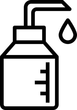 yağ pompası simgesi, vektör illüstrasyonu