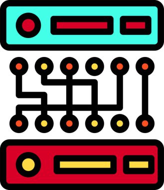 veri teknolojisi yönetim kavramı, vektör illüstrasyonu