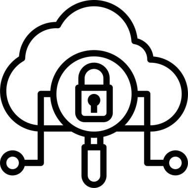 Bulut teknolojisi ikonu. Uzak servis düğmesinin vektör şablonu 