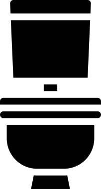  tuvalet yassı simgesi, vektör illüstrasyonu