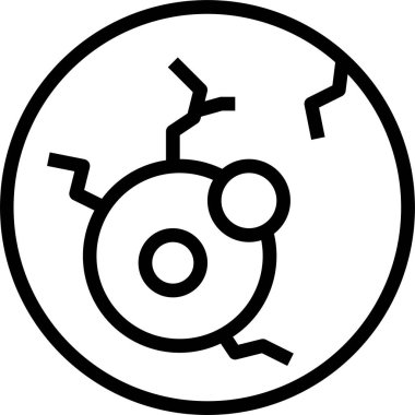 göz küresi simgesi, vektör illüstrasyonu