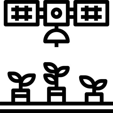 Bitkilerin büyüme simgesi, vektör illüstrasyonu