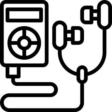 Müzik çaların vektör illüstrasyonu