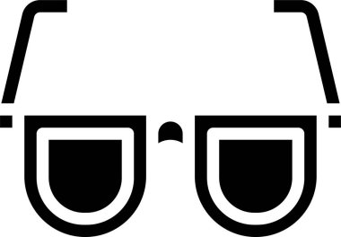 Güneş gözlüğü simgesinin vektör illüstrasyonu