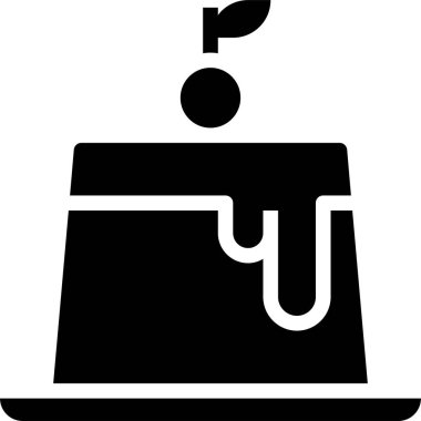 Bir pudingin vektör çizimi