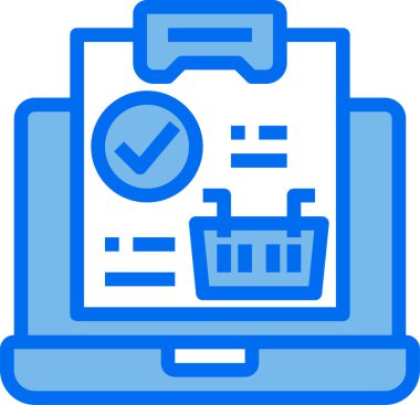 çevrimiçi alışveriş simgesi vektör illüstrasyonu