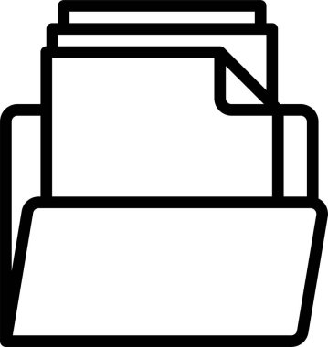 Belge dosyaları vektör illüstrasyonu 