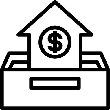 finansal bankacılık düz vektör simgeleri