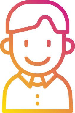 çocuk Avatar. çocuk vektör illüstrasyonu 