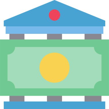 Finansal simge, iş simgesi, vektör illüstrasyonu 