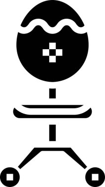 Sandalyenin vektör simgesi. biçim, beyaz arkaplanda düz bir semboldür