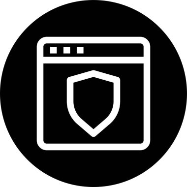 Web tarayıcı, basit vektör simgesi tasarımı