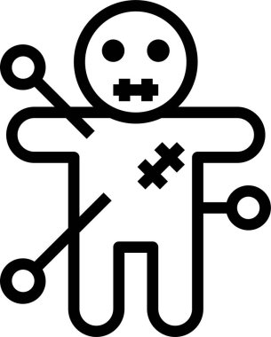 Voodoo bebek vektör çizimi