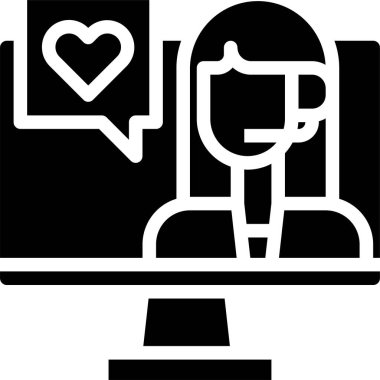 female avatar person design, vector illustration . customer service